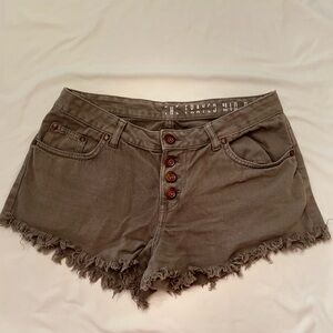 COTTONON Green Denim | Size 6 | Mid-Rise